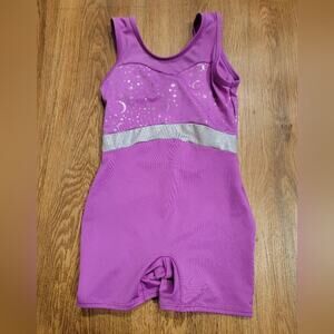 Girls Cat and Jack Purple Stars and Moons 6-6× Leotard
